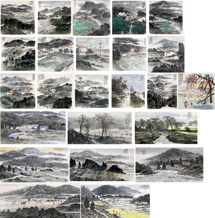 現代?園??畫派的創始?潯陌作品賞析-圖3