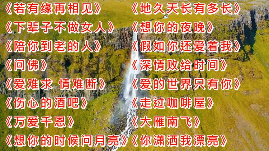 深情<若有緣再相見><傷心的酒吧><想你的時候問月亮><大雁南飛>